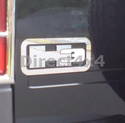 HUMMER H3 Edelstahl Logo Rahmung - Direct 4x4 Autozubehör