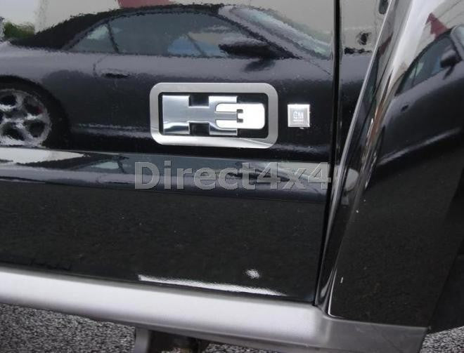 HUMMER H3 Edelstahl Logo Rahmung - Direct 4x4 Autozubehör
