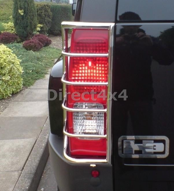 HUMMER H3 Edelstahl Rücklicht-Gitter - Direct 4x4 Autozubehör