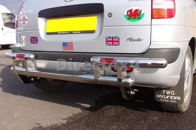 Hyundai Matrix Edelstahl Heck-Rammschutz - Direct 4x4 Autozubehör