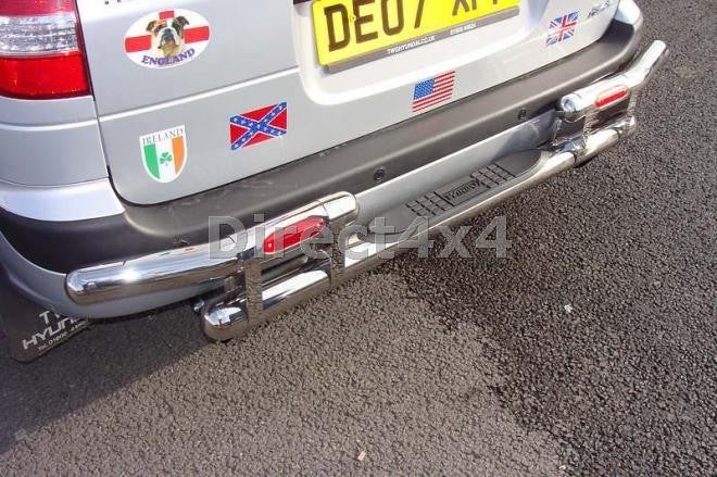 Hyundai Matrix Edelstahl Heck-Rammschutz - Direct 4x4 Autozubehör