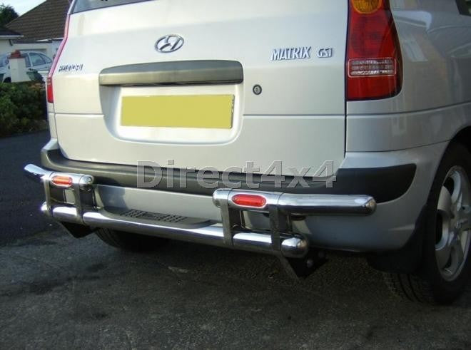 Hyundai Matrix Edelstahl Heck-Rammschutz - Direct 4x4 Autozubehör