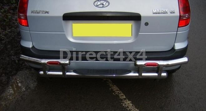 Hyundai Matrix Edelstahl Heck-Rammschutz - Direct 4x4 Autozubehör