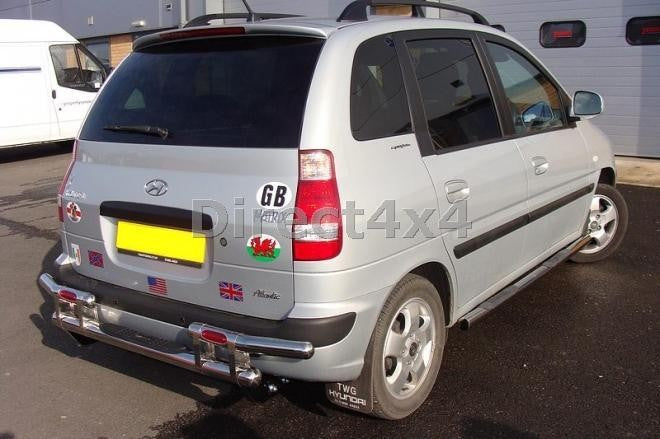 Hyundai Matrix Edelstahl Heck-Rammschutz - Direct 4x4 Autozubehör