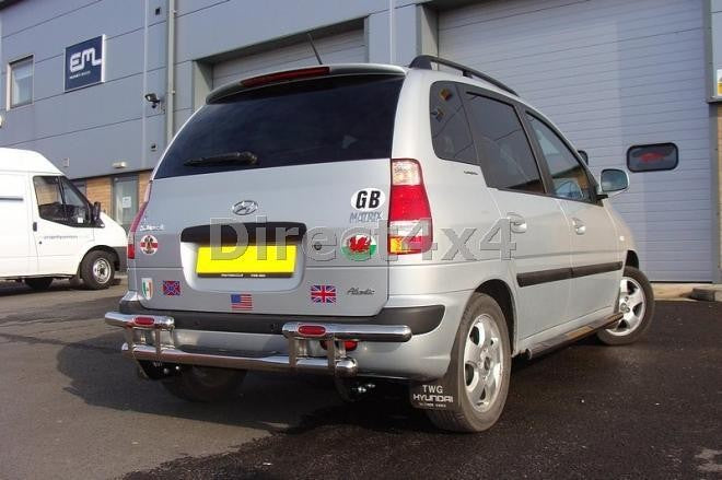 Hyundai Matrix Edelstahl Heck-Rammschutz - Direct 4x4 Autozubehör
