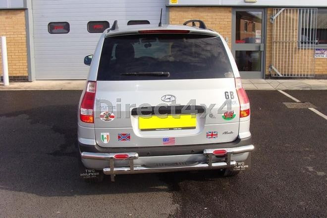 Hyundai Matrix Edelstahl Heck-Rammschutz - Direct 4x4 Autozubehör