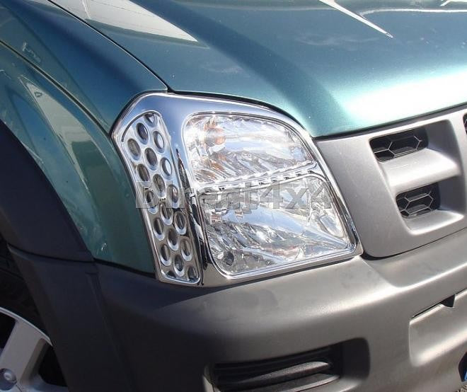 Isuzu D Max / Rodeo Bj. 02-07 Scheinwerfer Chrom Cover - Direct 4x4 Autozubehör