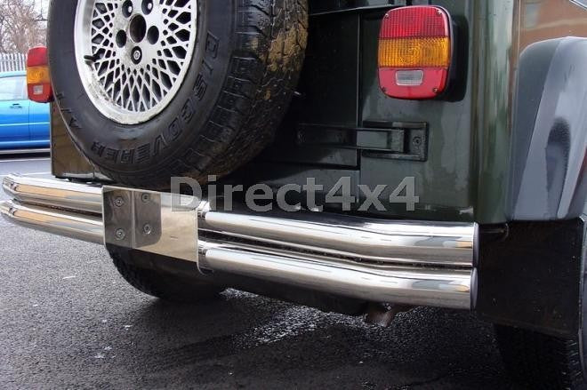 Jeep Wrangler Bj. 76-06 Edelstahl Heck-Rammschutz - Direct 4x4 Autozubehör