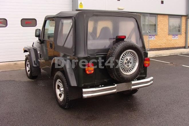 Jeep Wrangler Bj. 76-06 Edelstahl Heck-Rammschutz - Direct 4x4 Autozubehör