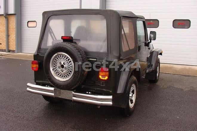 Jeep Wrangler Bj. 76-06 Edelstahl Heck-Rammschutz - Direct 4x4 Autozubehör