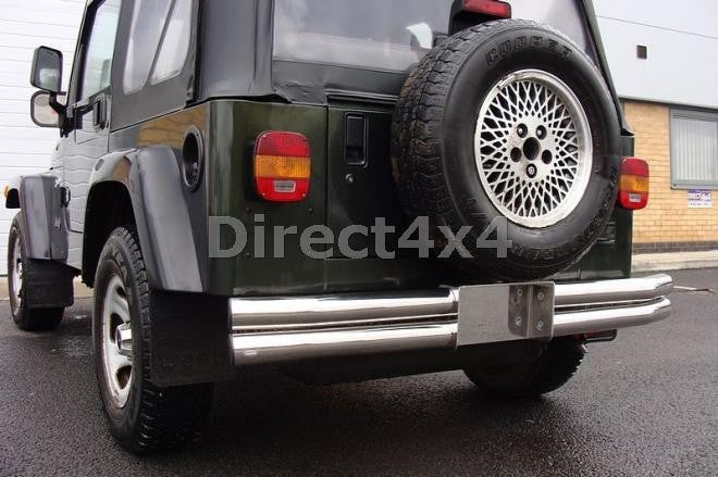 Jeep Wrangler Bj. 76-06 Edelstahl Heck-Rammschutz - Direct 4x4 Autozubehör