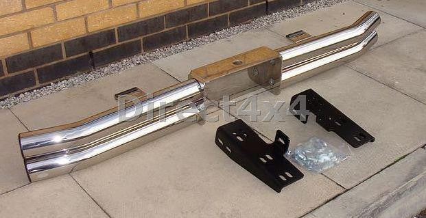 Jeep Wrangler Bj. 76-06 Edelstahl Heck-Rammschutz - Direct 4x4 Autozubehör