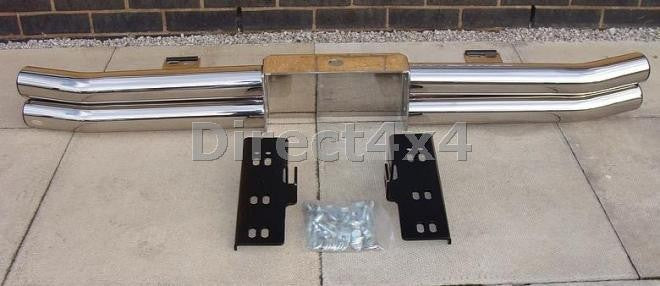 Jeep Wrangler Bj. 76-06 Edelstahl Heck-Rammschutz - Direct 4x4 Autozubehör