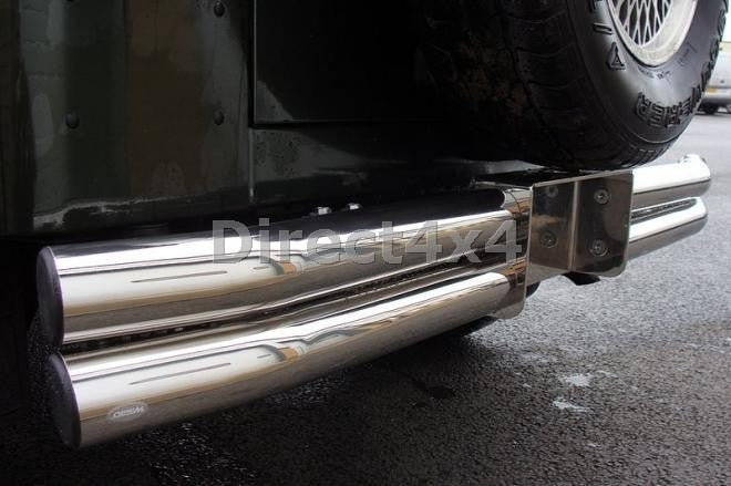 Jeep Wrangler Bj. 76-06 Edelstahl Heck-Rammschutz - Direct 4x4 Autozubehör