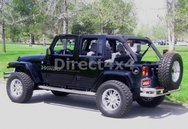 Jeep Wrangler Unlimited 4-Türer ab Bj. 07 Edelstahl Heck-Rammschutz - Direct 4x4 Autozubehör