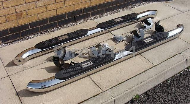 Jeep Wrangler Unlimited 4-Türer ab Bj. 07 Edelstahl Schwellerrohre 100mm - Direct 4x4 Autozubehör