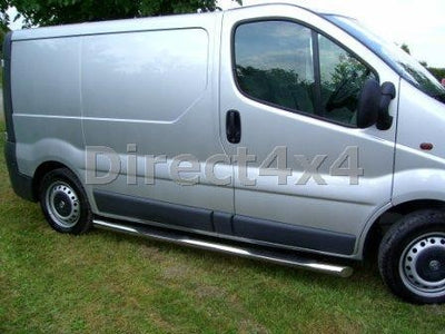 Renault Trafic Bj.01-14 KRS Edelstahl Schwellerrohre - Direct 4x4 Autozubehör