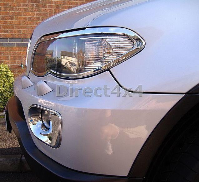 BMW X5 04-06 (facelift) Chrom Cover Frontscheinwerfer - Direct 4x4 Autozubehör