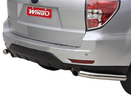 Subaru Forester Bj. 08-13 Edelstahl Heck-Rammschutz Ecken - Direct 4x4 Autozubehör