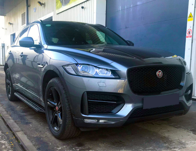 Jaguar F-Pace ab Bj. 16 Trittbretter "Raptor Schwarz" - Direct 4x4 Autozubehör