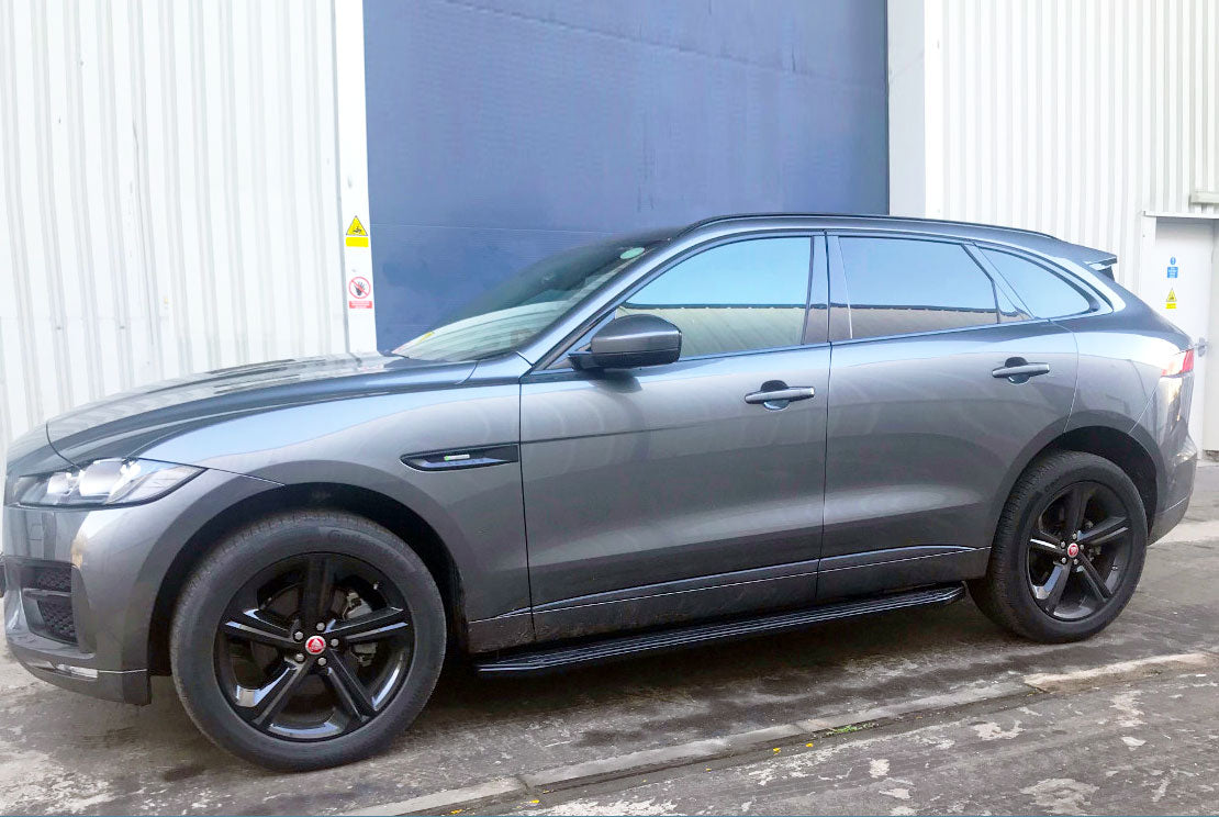 Jaguar F-Pace ab Bj. 16 Trittbretter "Raptor Schwarz" - Direct 4x4 Autozubehör