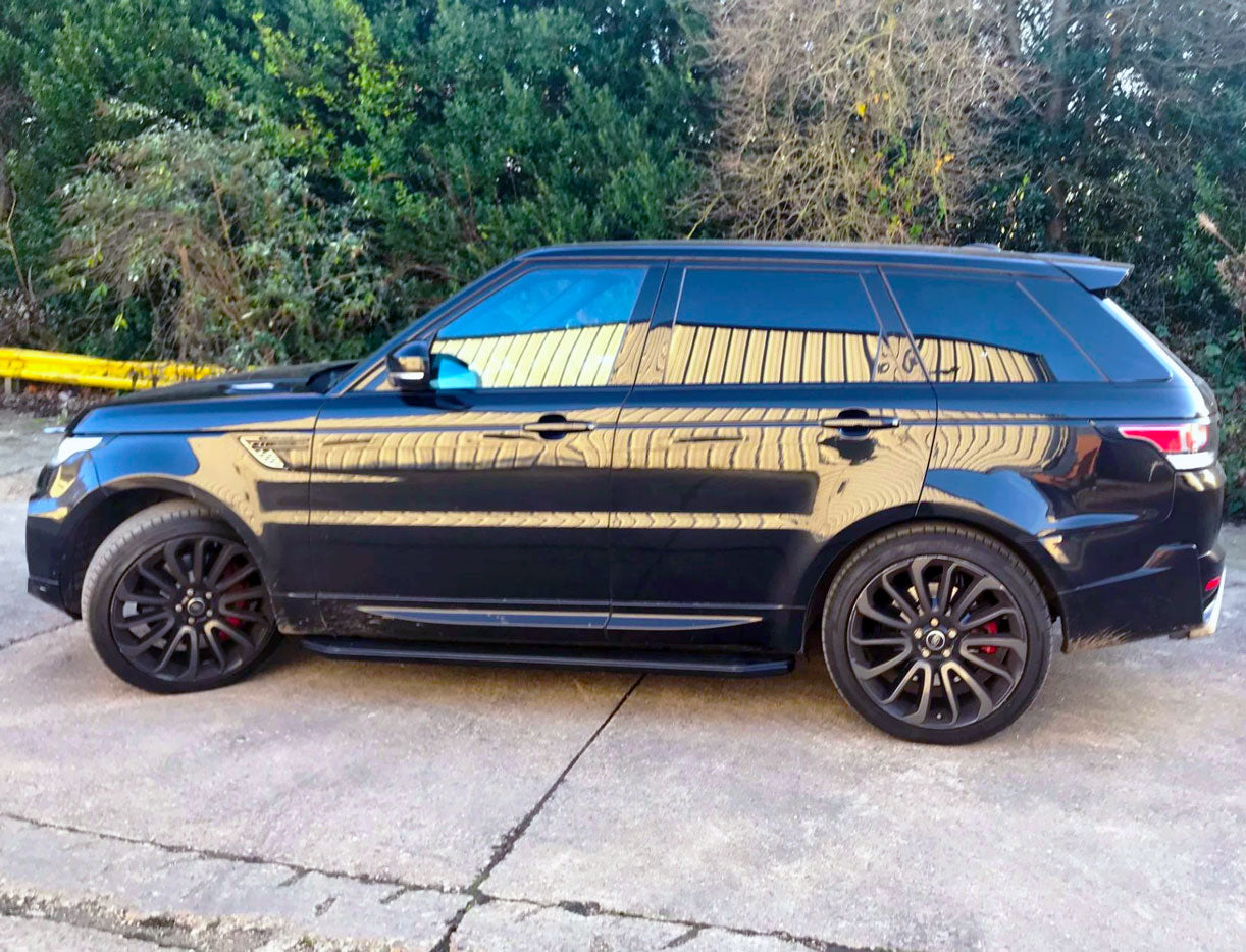 Range Rover Sport Bj. 13-17 Trittbretter "Raptor Schwarz" - Direct 4x4 Autozubehör
