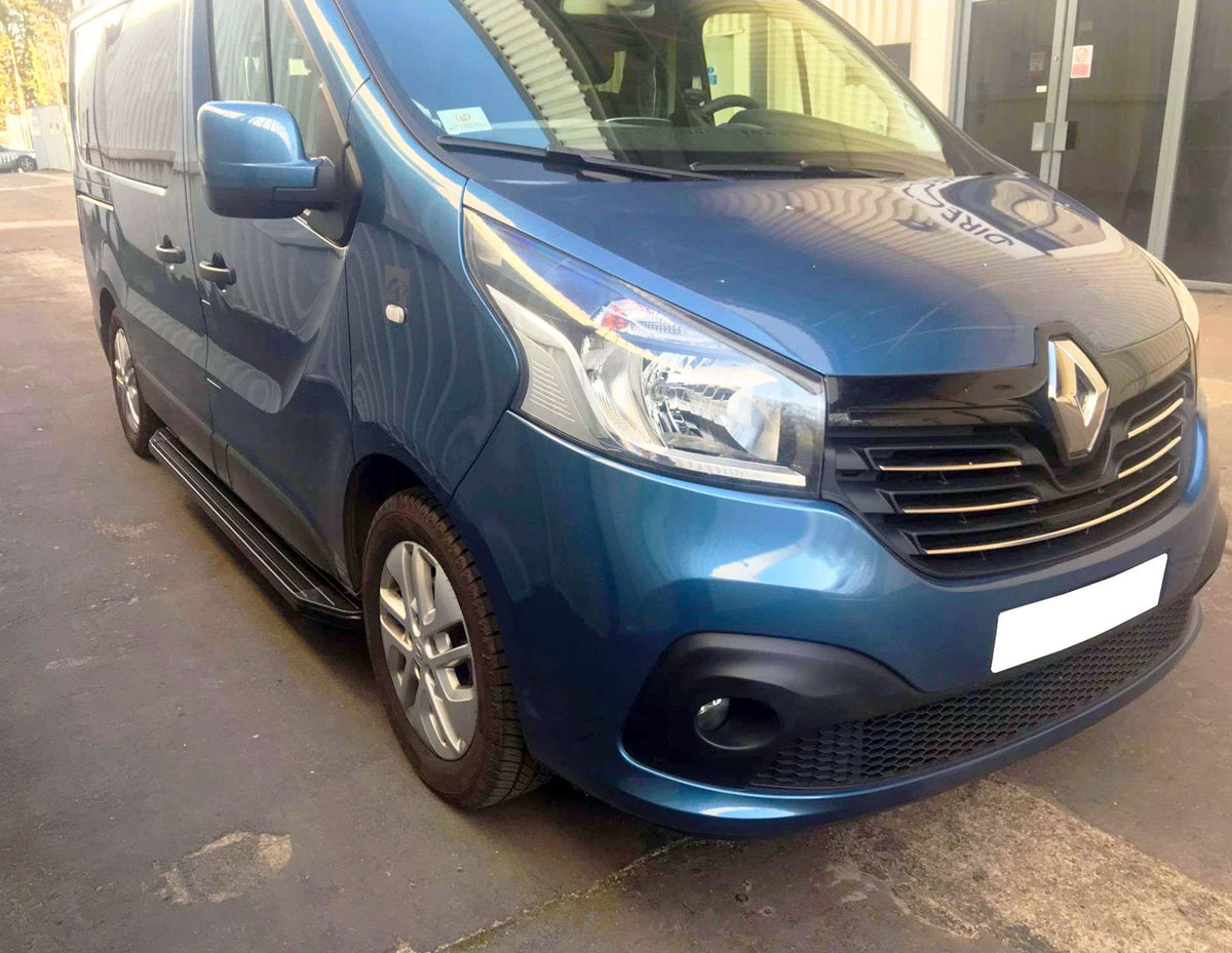 Renault Trafic KurzerRS ab Bj. 14 Trittbretter "Raptor Schwarz" - Direct 4x4 Autozubehör
