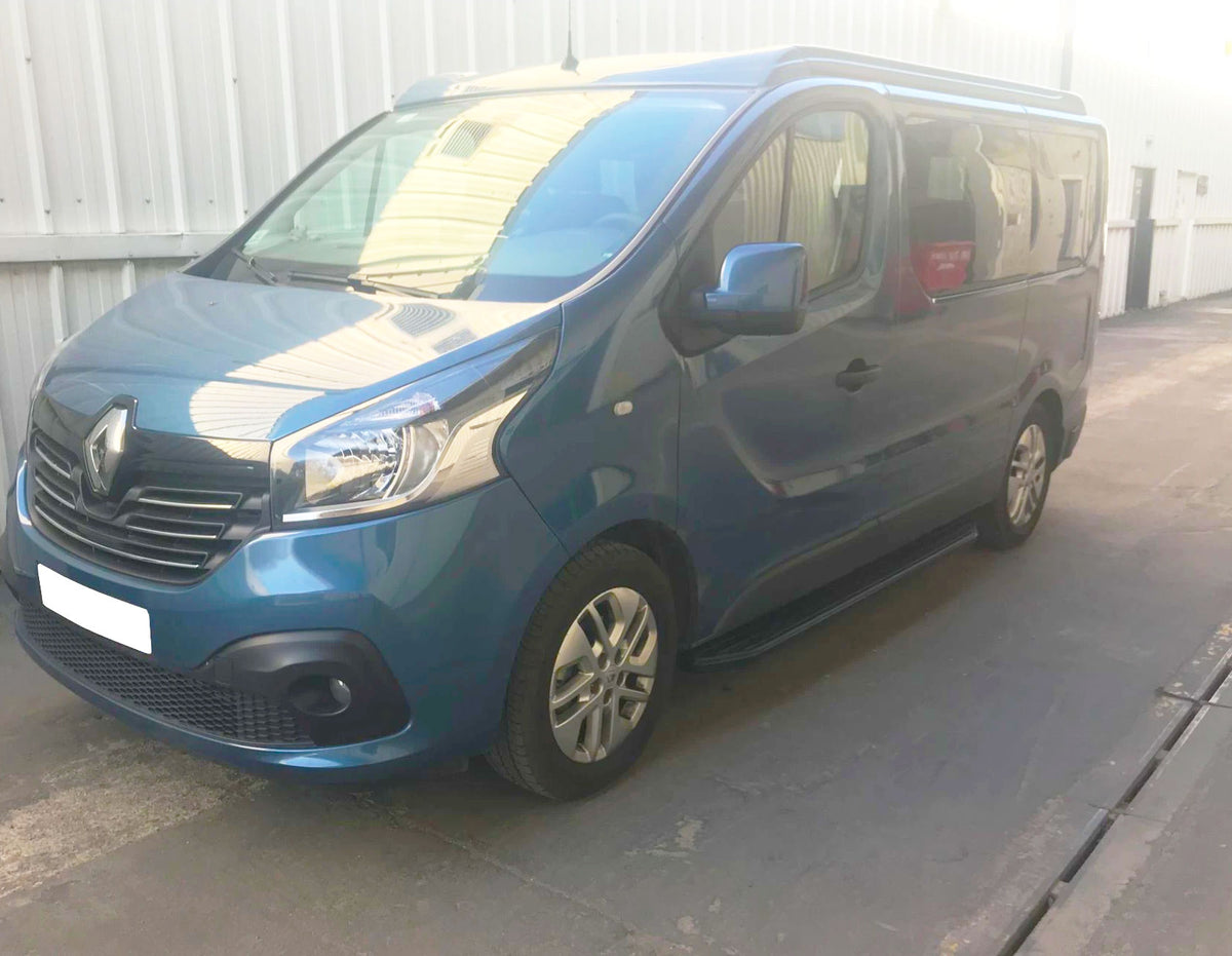 Renault Trafic KurzerRS ab Bj. 14 Trittbretter "Raptor Schwarz" - Direct 4x4 Autozubehör