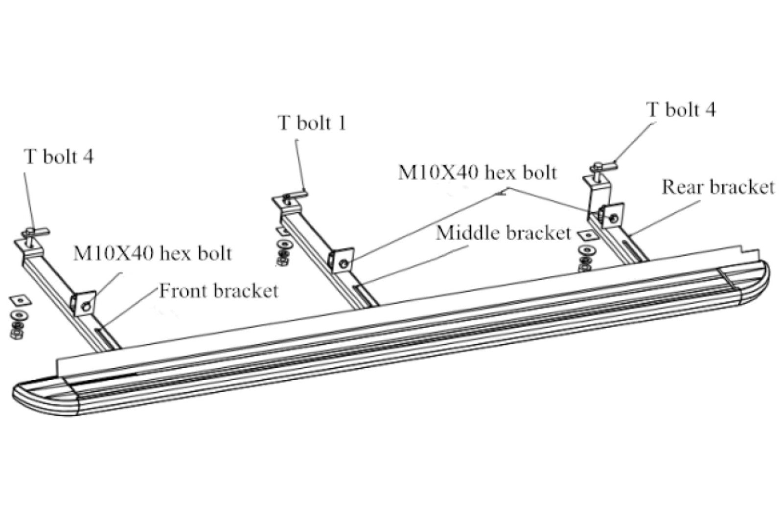Mitsubishi Eclipse Cross ab Bj. 18 Trittbretter "Raptor" - Direct 4x4 Autozubehör