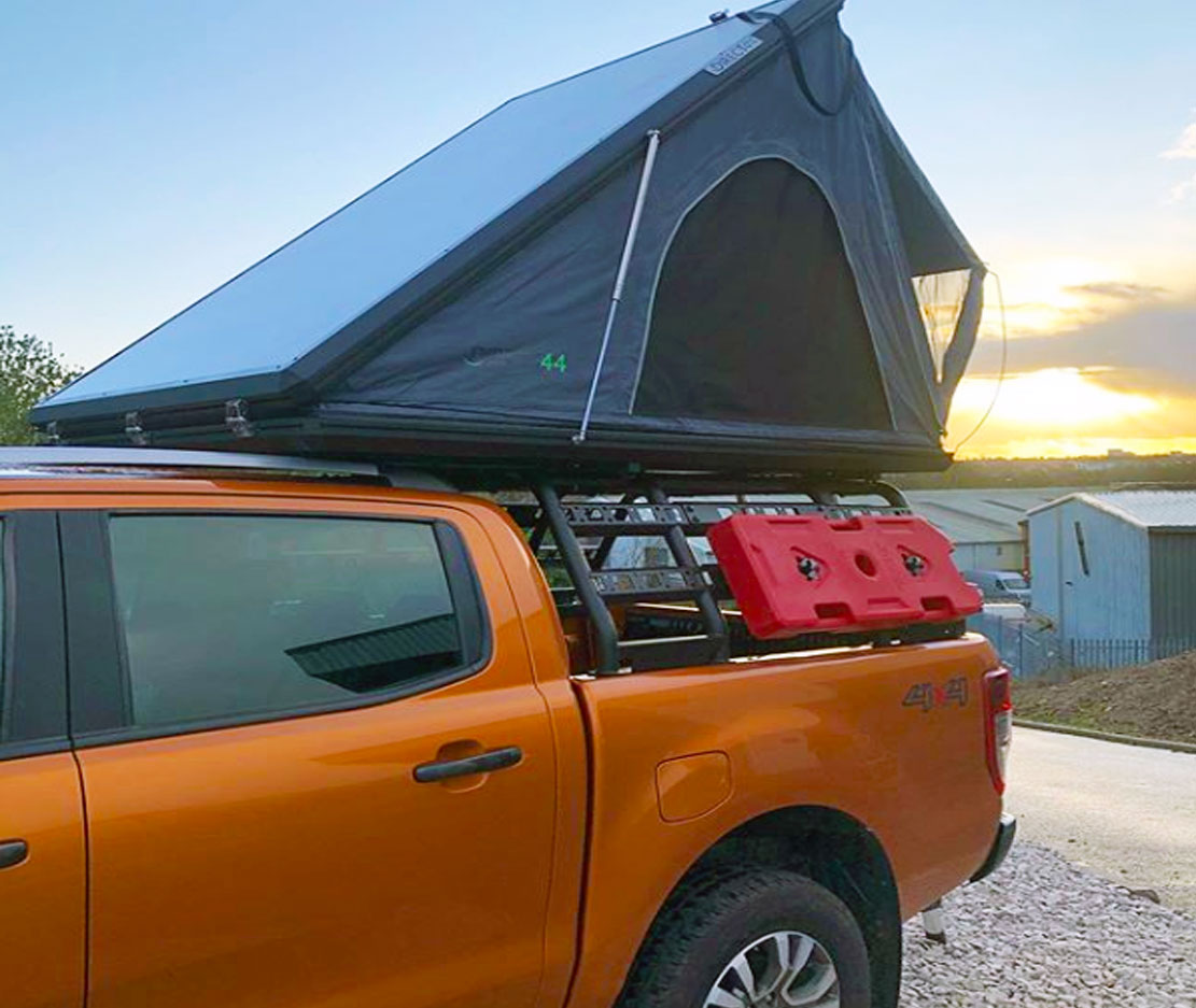 2 Personen Auto Dachzelt "Clamshell" 220cm x 142cm - Direct 4x4 Autozubehör