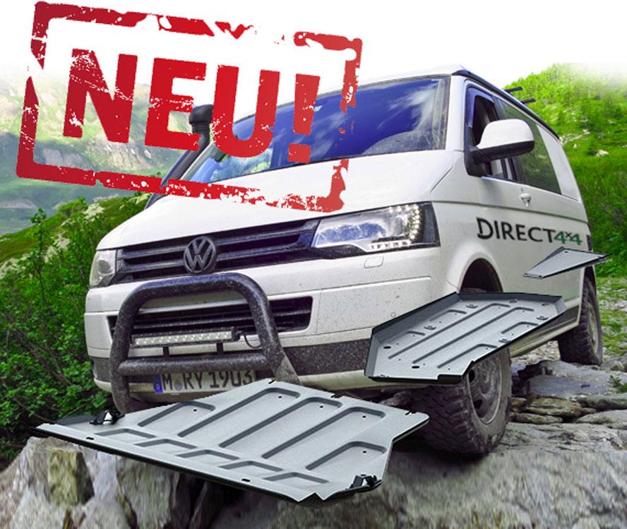 VW T5 Bj. 03-09 Komplett Set Aluminium Unterfahrschutz "ProTec" - Direct 4x4 Autozubehör