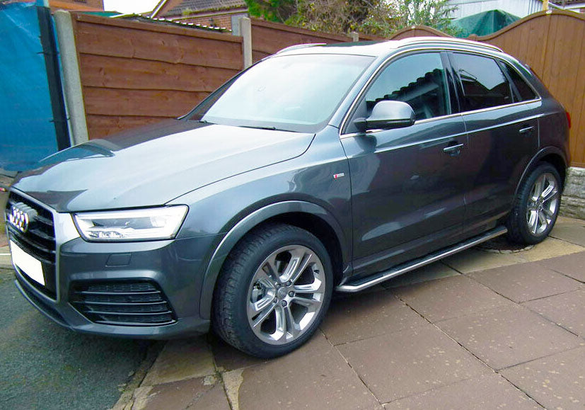 Audi Q3 Bj. 12-18 (8U) Edelstahl Trittbretter im original Style - Direct 4x4 Autozubehör