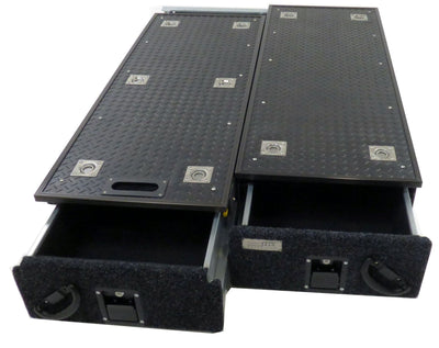 Schubkasten System "Pro1" 130 x 90 x 28cm mit ausziehbarer Beladefläche - Direct 4x4 Autozubehör