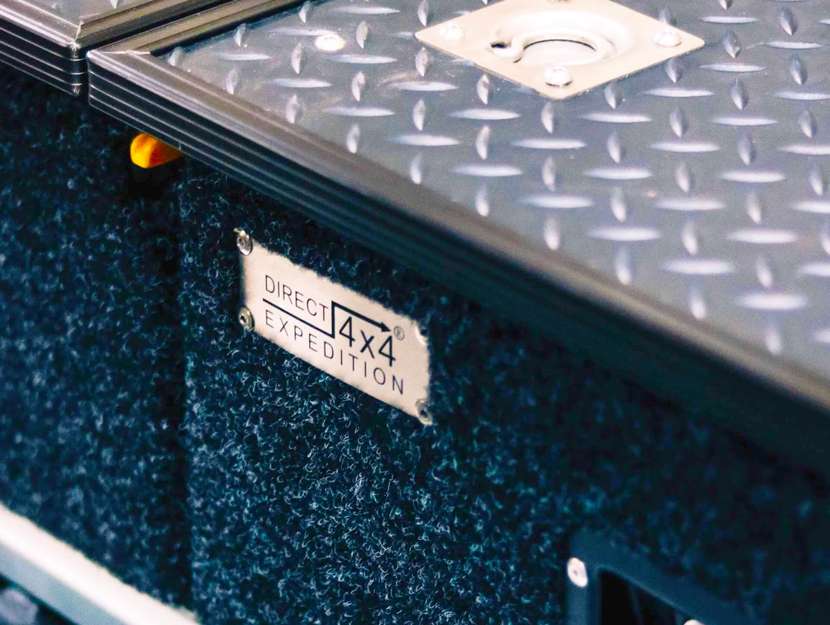 Schubkasten System "TopOne" 130 x 100 x 30cm mit Gummi-Belag - Direct 4x4 Autozubehör