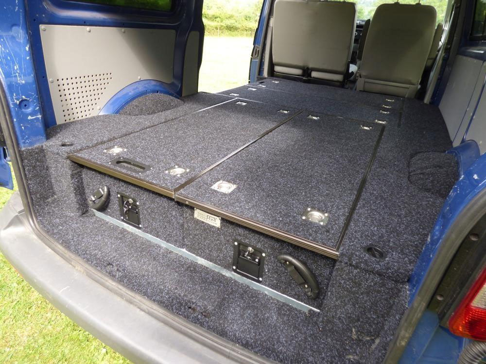Schubkasten System "Pro2" 130 x 100 x 30cm mit Teppich-Belag - Direct 4x4 Autozubehör