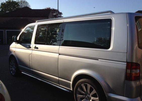 VW T5 Bj. 09-15 kurzer RS Edelstahl Dachreling "OE Style" - Direct 4x4 Autozubehör