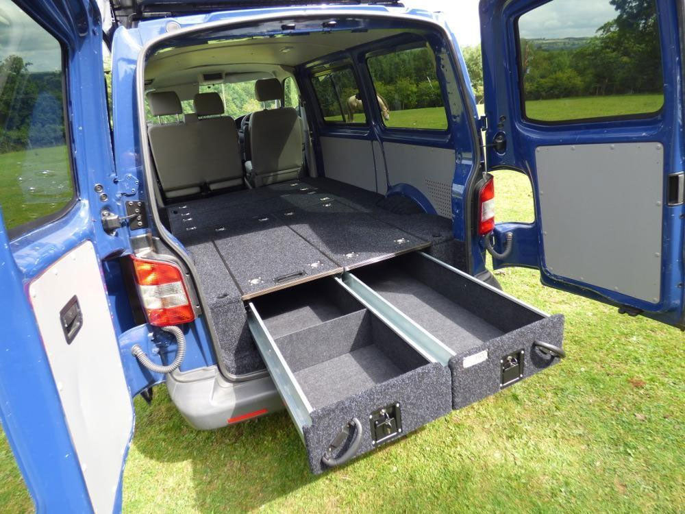 Schubkasten System "Pro2" 130 x 100 x 30cm mit Teppich-Belag - Direct 4x4 Autozubehör