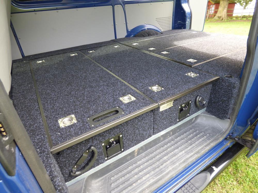 Schubkasten System "Pro2" 130 x 100 x 30cm mit Teppich-Belag - Direct 4x4 Autozubehör