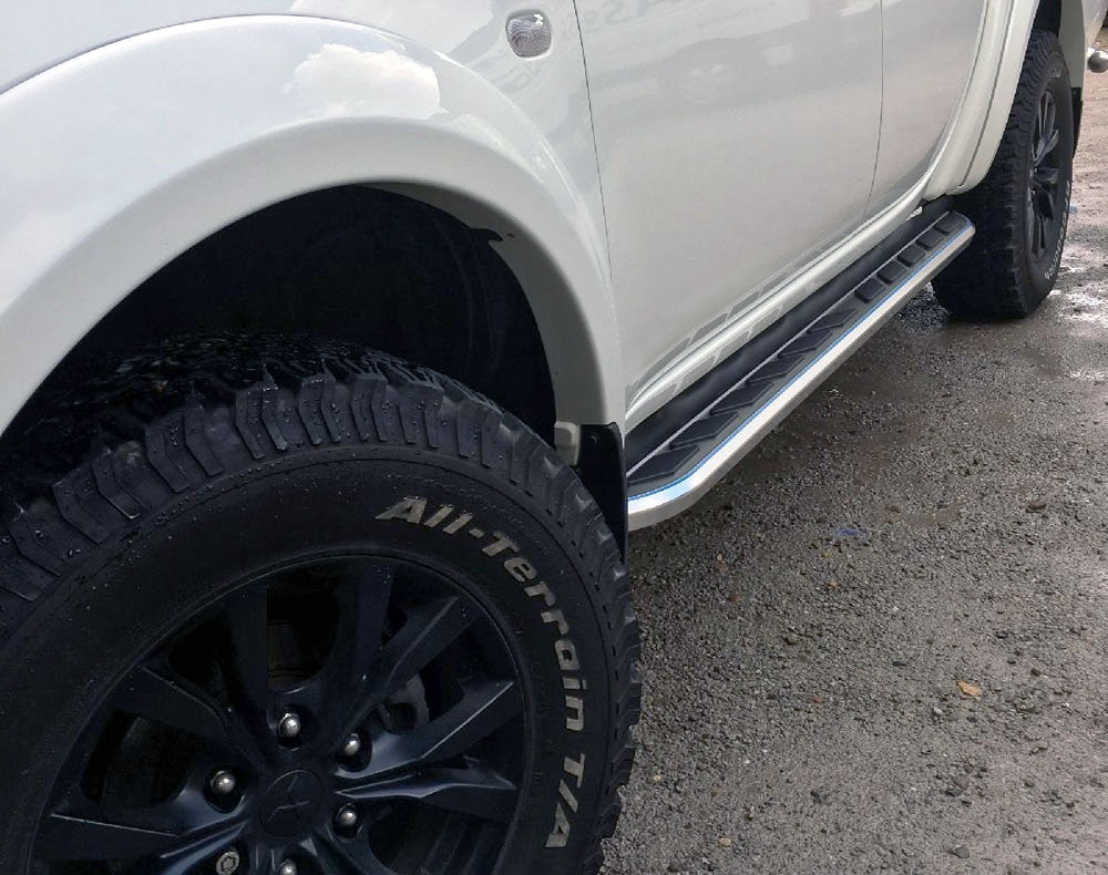 Mitsubishi L200 Bj. 05-15 Trittbretter "Monsoon" - Direct 4x4 Autozubehör