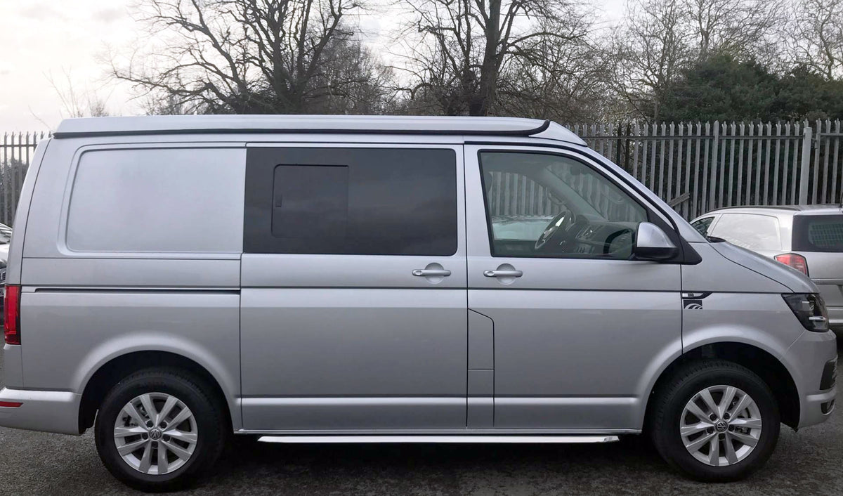 VW T5 Bj. 03-09 Kurzer RS OE Style Edelstahl Schwellerrohre "N-Max" - Direct 4x4 Autozubehör