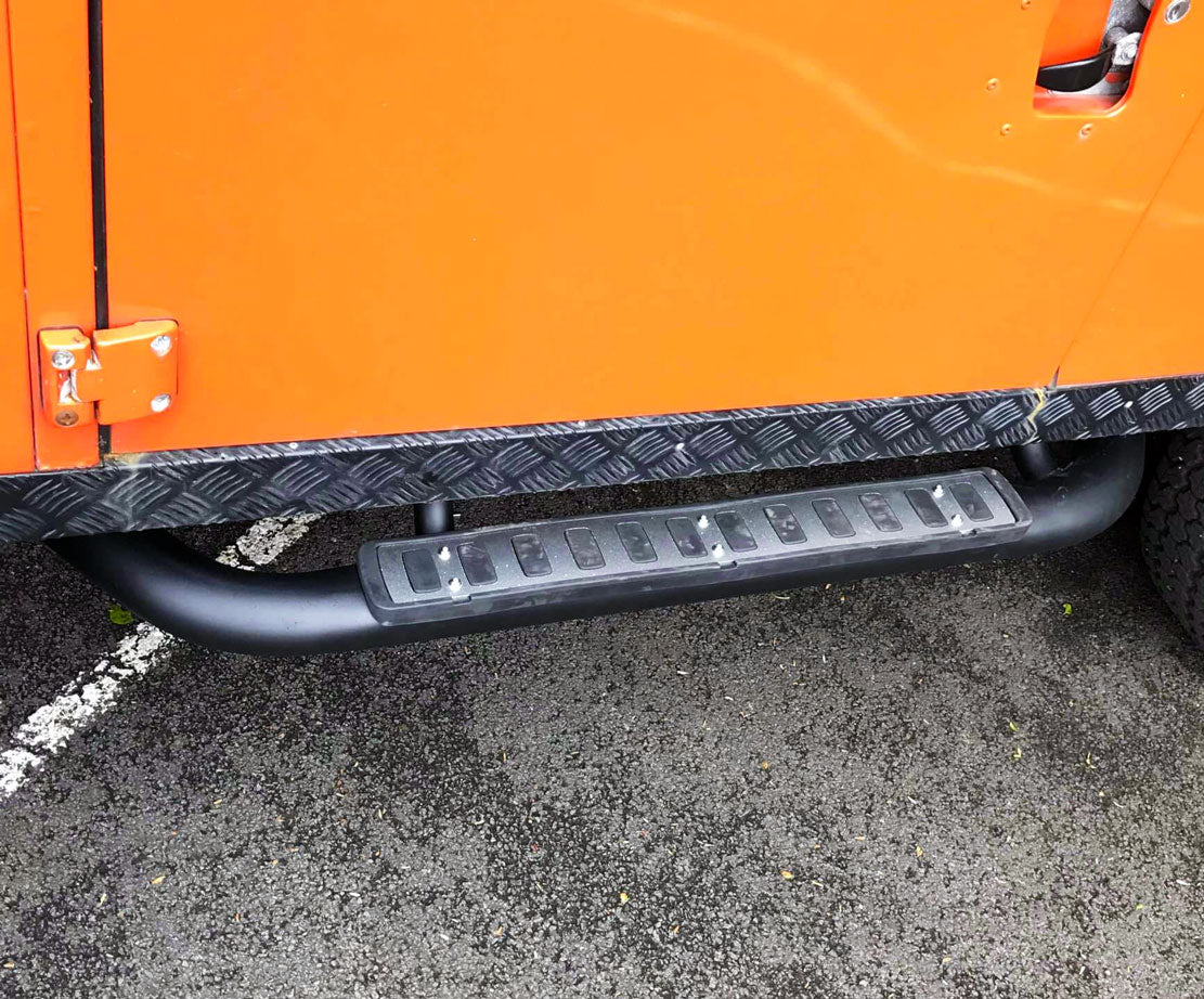 Land Rover Defender 90 Bj. 03-16 schwarze Schwellerrohre - Direct 4x4 Autozubehör