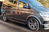 VW T6 ab Bj. 15 Langer RS Schwarze Schwellerrohre "Sport" 64mm - Direct 4x4 Autozubehör