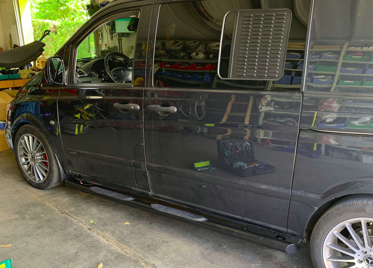 Mercedes Vito Viano Bj. 04-14 Schwarze Schwellerrohre - Direct 4x4 Autozubehör