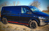 VW T6 ab Bj. 15 Langer RS Schwarze Schwellerrohre "Sport" 64mm - Direct 4x4 Autozubehör