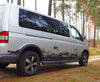 VW T6 ab Bj. 15 LRS Schwarze Schwellerrohre "Sport" 64mm - Direct 4x4 Autozubehör