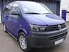 VW T5 Bj. 03-09 Langer RS Schwarze Schwellerrohre 76mm - Direct 4x4 Autozubehör