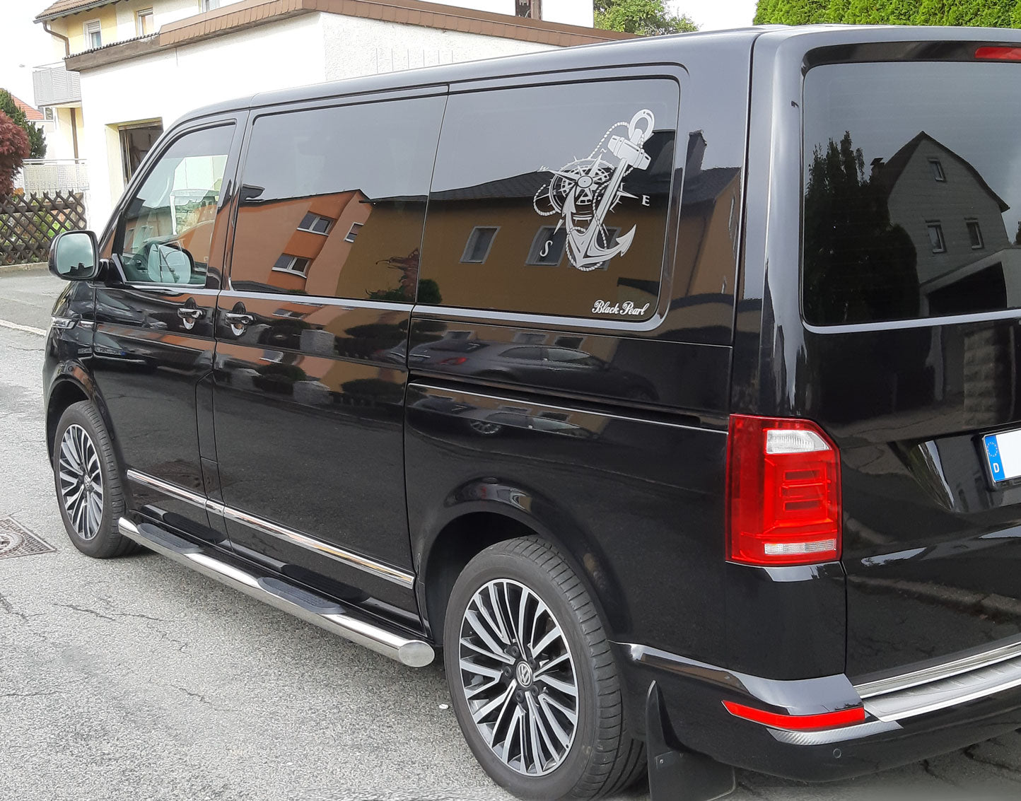 VW T6 ab Bj. 15 KRS Edelstahl Schwellerrohre mit 45° Endkappe - Direct 4x4 Autozubehör