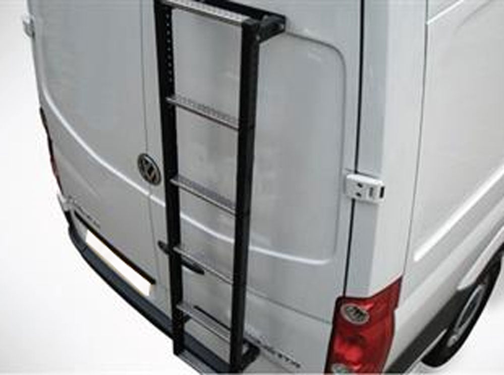 Opel Vivaro ab Bj. 14 Heckleiter in Schwarz für Flügeltüre - Direct 4x4 Autozubehör