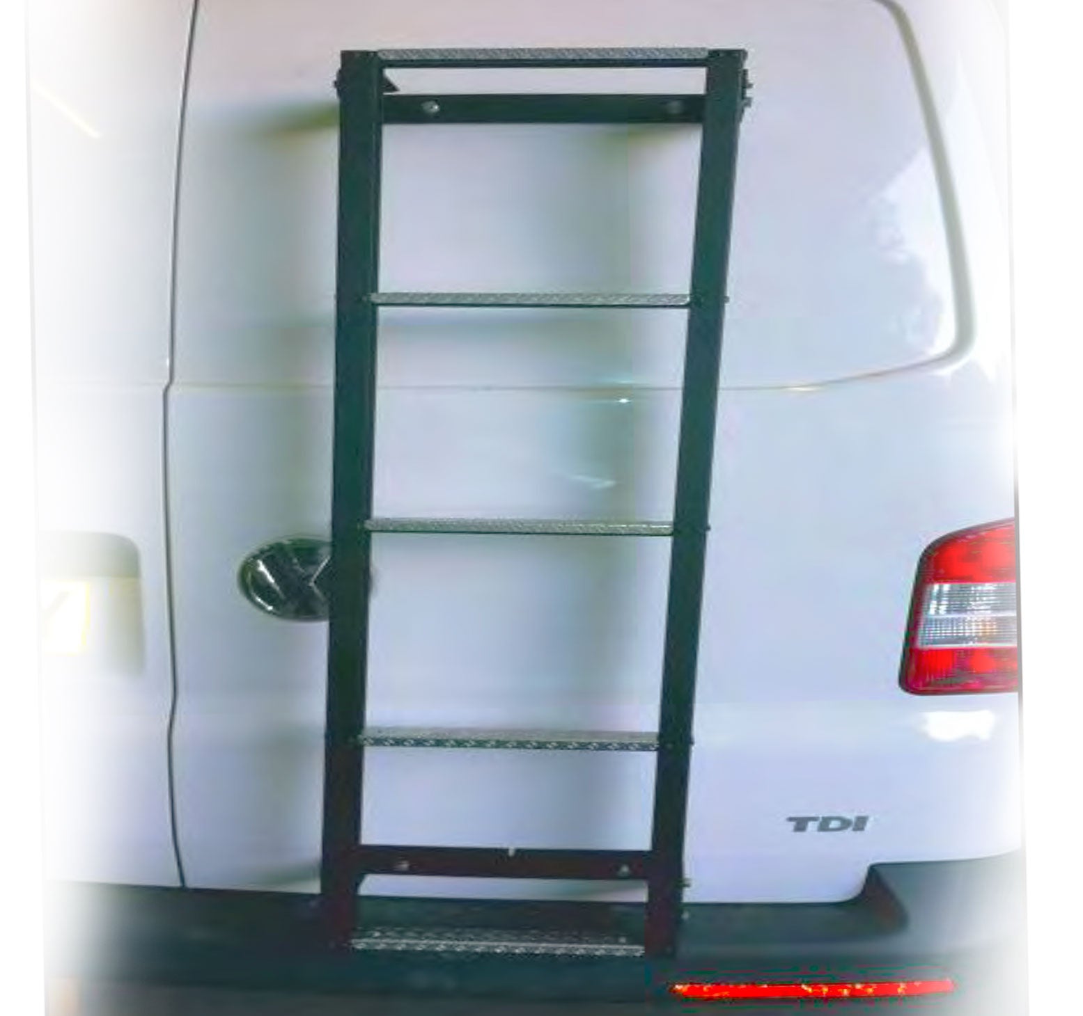 Ford Transit Bj. 00-14 Heckleiter in Schwarz für Flügeltüre - Direct 4x4 Autozubehör