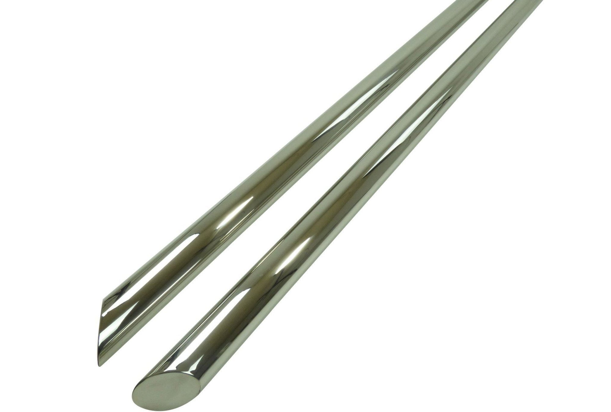 VW T5 Bj. 09-15 Kurzer Radstand Edelstahl Schwellerrohre mit 45° Enden ohne Auftritt - Direct 4x4 Autozubehör